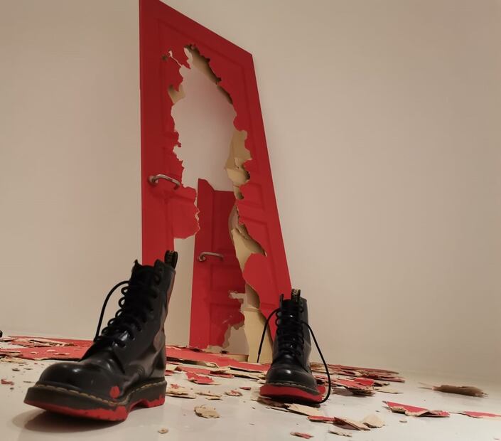 Exposición "Puertas de Esperanza", Galeria Hilario Galguera. / Foto: cortesía.