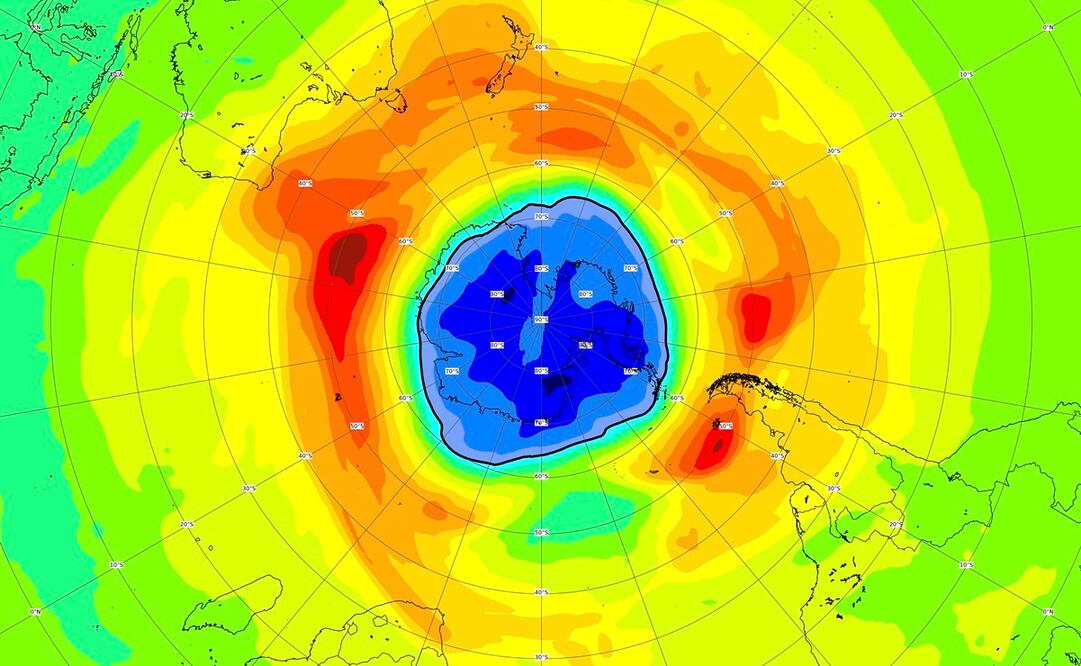 En cualquier caso, "esperamos que el agujero de ozono sobre el Polo Sur se cierre para el año 2025", agregó el experto. Foto: AP