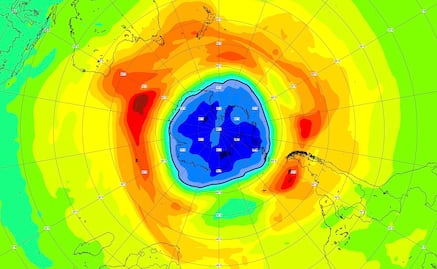 Agujero de ozono ya supera este año la extensión de la Antártida