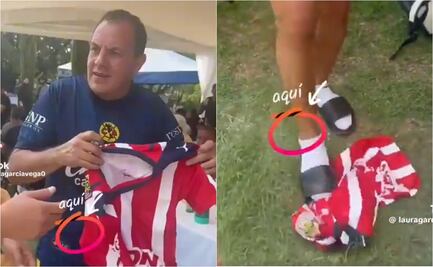 Cuauhtémoc Blanco firma playera de Chivas y luego la patea