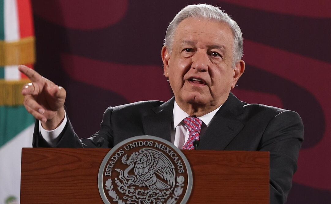 López Obrador en su mañanera del lunes 10 de junio. Foto: Berenice Fregoso / EL UNIVERSAL