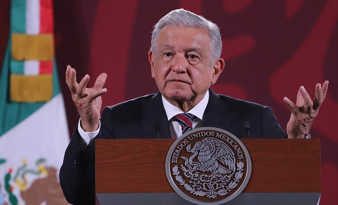 "Yo invito a la gente, nada más es cosa de que haya lugar, porque pienso que sí van a estar muchos porque han sido dos años con virtuales", señaló López Obrador. Foto: Berenice Fregoso