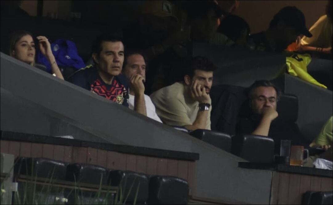 Gerard Piqué se encuentra en el estadio Azteca  viendo la final entre América y Cruz Azul / FOTO: Carlos Mejía - EL UNIVERSAL