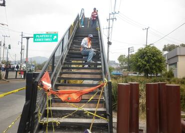 Reparan puente peatonal que conecta Edomex y CDMX