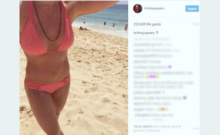 Britney Spears presume vacaciones en bikini