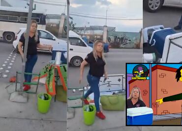 Mujer agrede a joven que vendía tamales en estacionamiento de Guadalajara; la bautizan como “Lady Tamales” y se viraliza