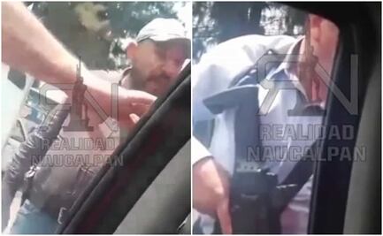Video. Indagan a policías que extorsionaron con armas largas a conductor en Naucalpan