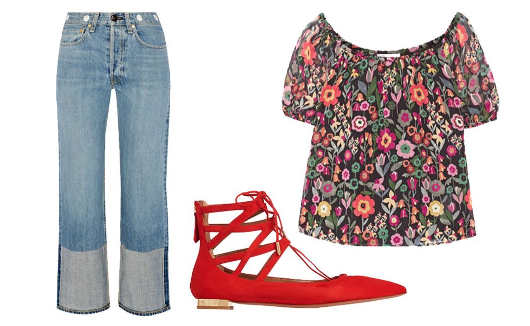 Bailarinas Aquazzura $13,469.10 
Jeans Reg&Bone $6,783.00 
Blusa Valentino $9,593.10
