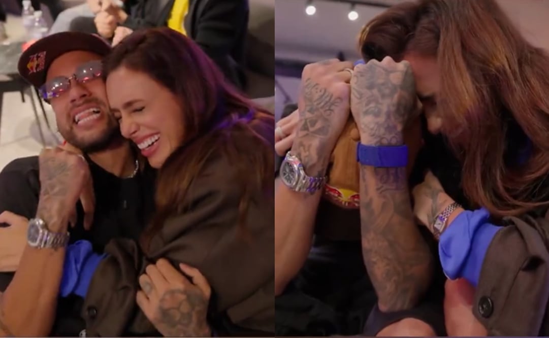 Neymar se grabó mientras Carlo Ancelotti anunciaba la lista de Brasil. FOTOS: Capturas de video