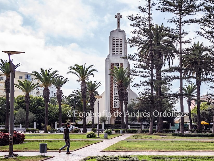 El mural se encuentra en la iglesia de Santiago en la ciudad de Mohammedia. Crédito: Andrés Ordóñez