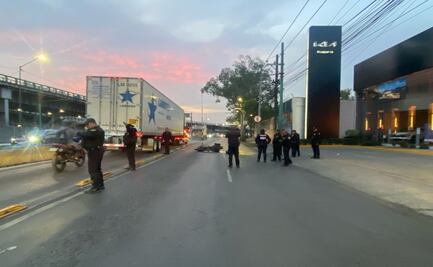 Motociclista derrapa y muere; accidente ocurrió en Venustiano Carranza