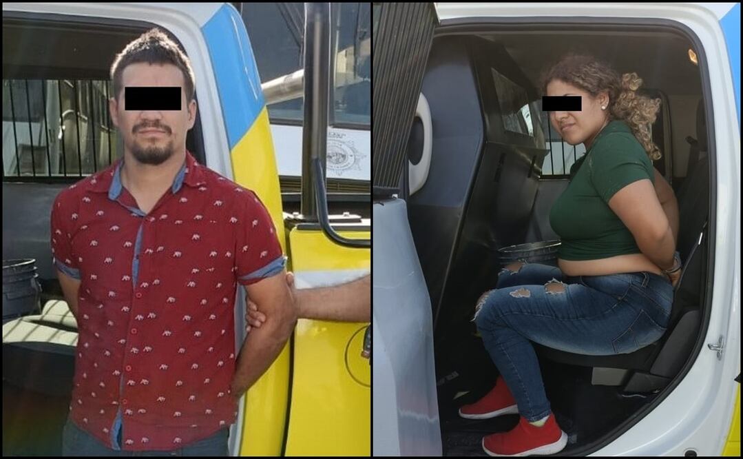 DEtenidos por golpear a su bebé de un año en clínica del IMSS en Monterrey. Foto: Especial