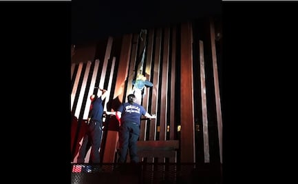"Polleros" abandonan a mujer colgada de muro fronterizo en Nogales