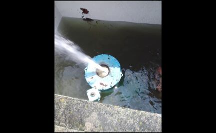 Controlan mega fuga de agua en Atizapán tras mantenimiento en el Sistema Cutzamala