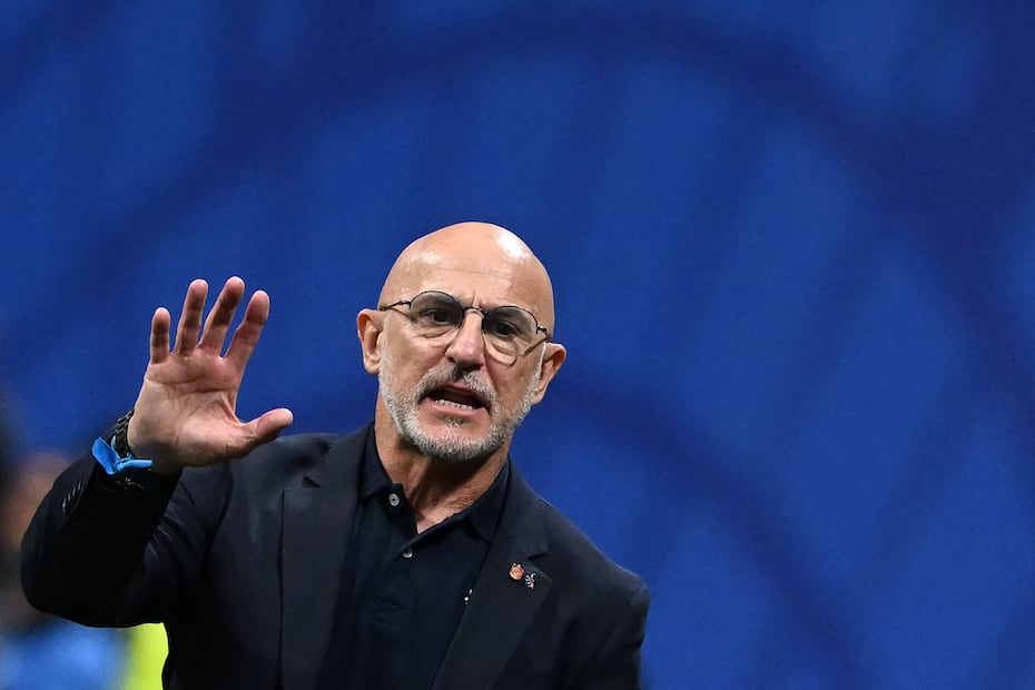 Luis de la Fuente con la selección de España, durante la Copa del Mundo de 2026 - Foto: AFP