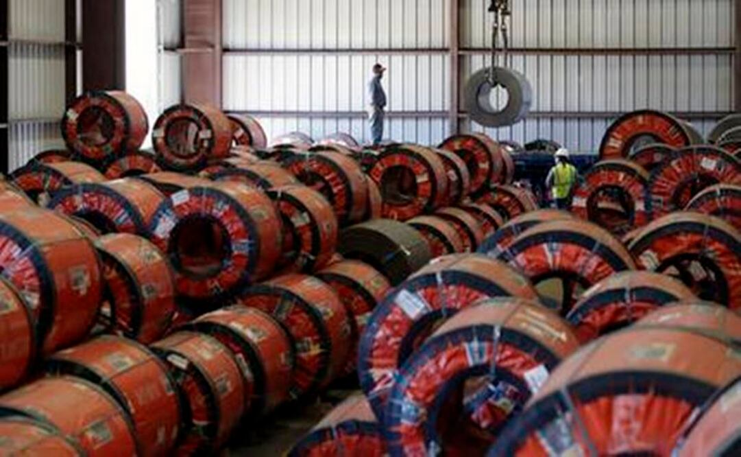 Rolls of sheet metal at LMS International, in Laredo, Texas - Photo: Reuters