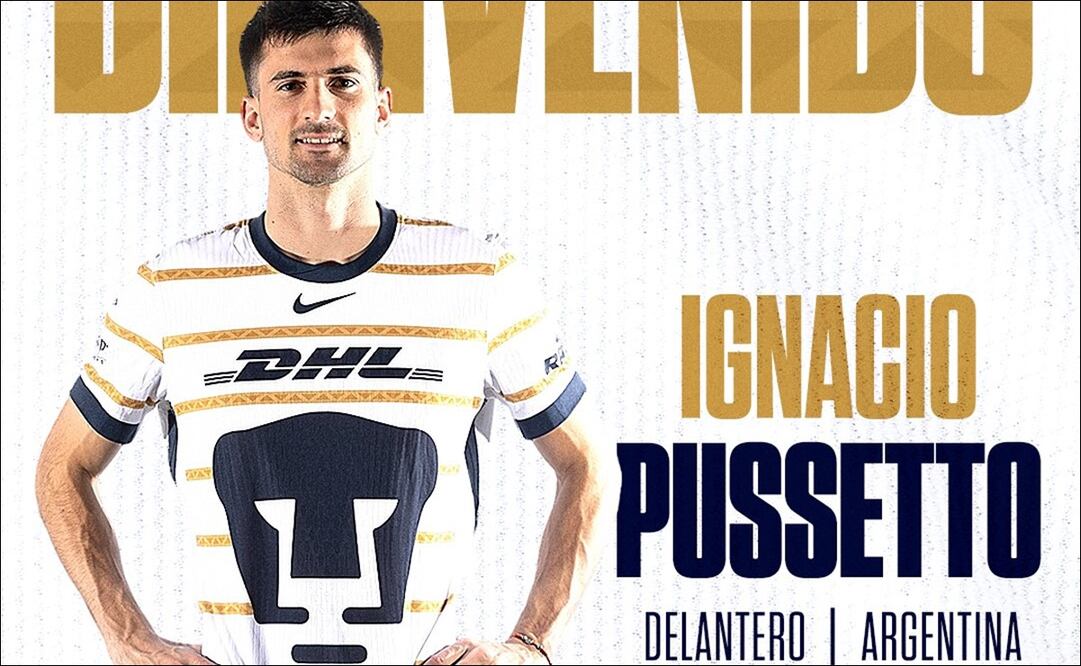 Ignacio Pussetto, nuevo refuerzo de Pumas para el Apertura 2024 / Foto: Pumas