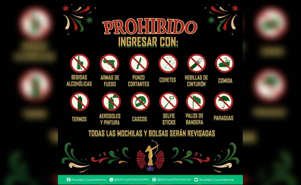 Alcaldía Cuauhtémoc prepara festejos del 15 de septiembre.
Foto: Especial.
