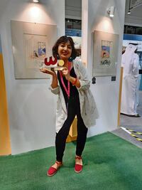 Mexicana triunfa en Medio Oriente con ilustración infantil sobre la tristeza