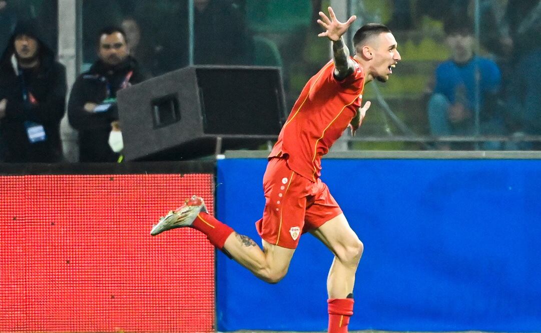 Aleksandar Trajkovski, el verdugo de Italia en las últimas eliminatorias - FOTO: AFP