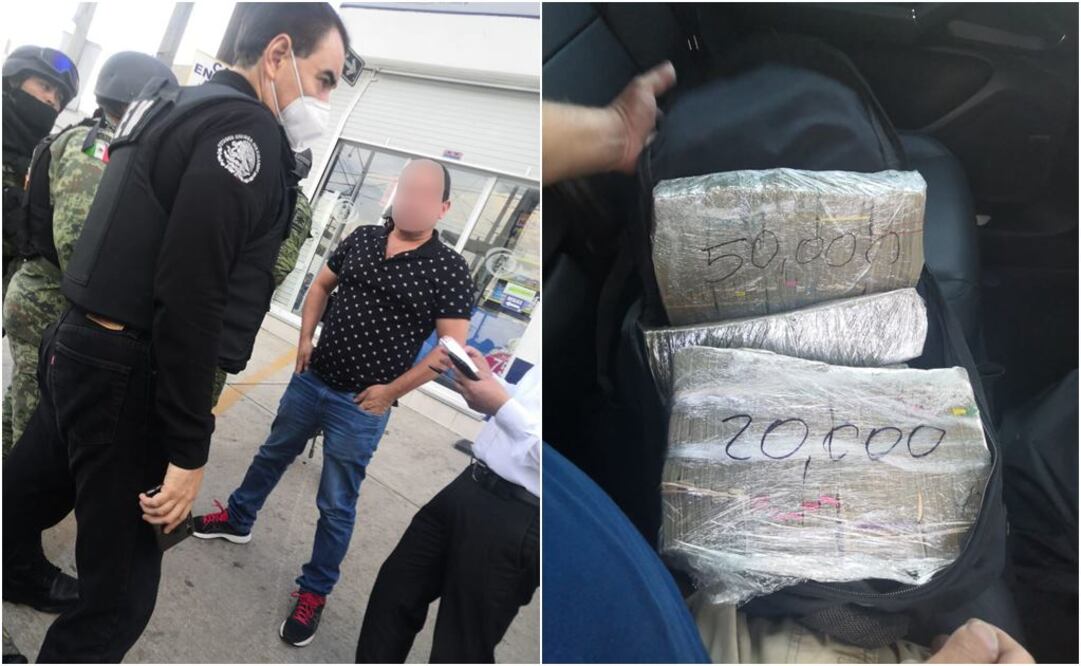 Los sujetos fueron detenidos cuando viajaban en un auto de lujo. Fotos: Especiales