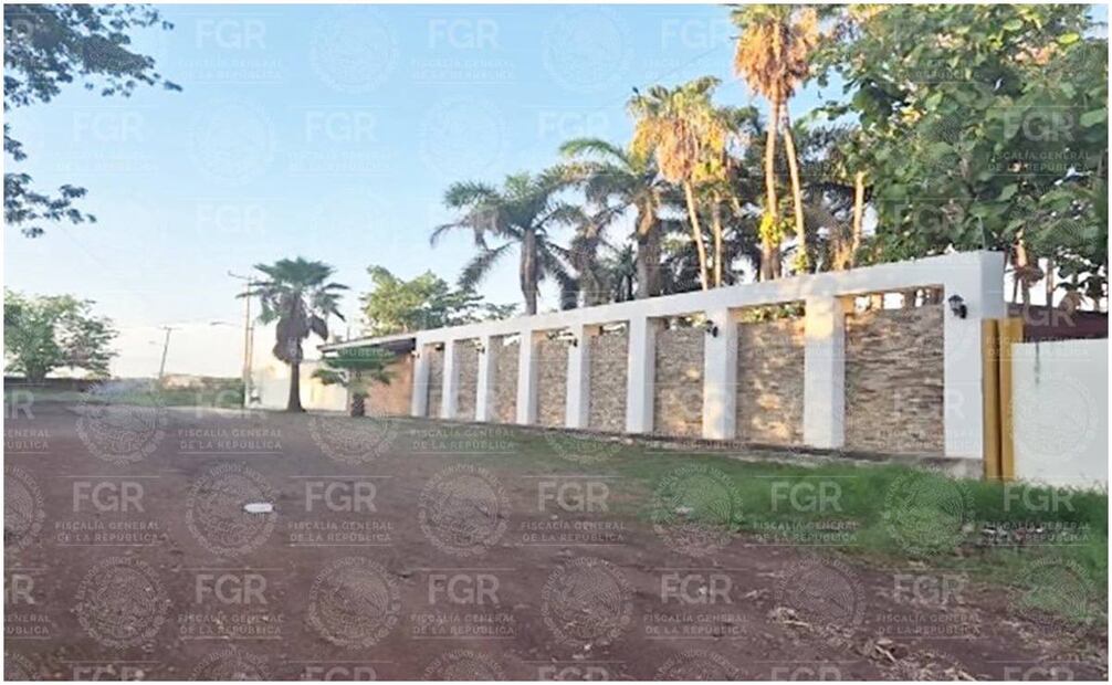 Propiedad que ya está protegida por la AIC. Lugar donde se llevaron a cabo probables delitos de privación ilegal de la libertad y homicidio, entre otros. Foto: FGR