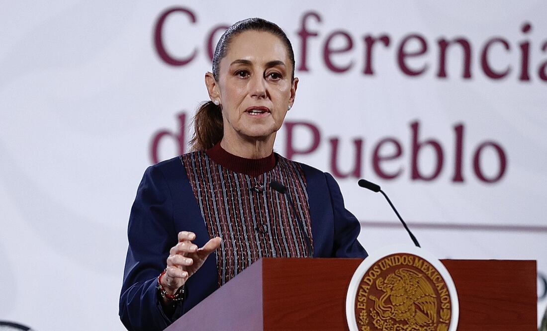 Conferencia del pueblo con la presidenta Claudia Sheinbaum Pardo, en Salón Tesorería de Palacio Nacional el 18 de noviembre de 2025. Fotos: Berenice Fregoso / EL UNIVERSAL
