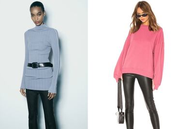 Cómo llevar los leggings de efecto piel esta temporada