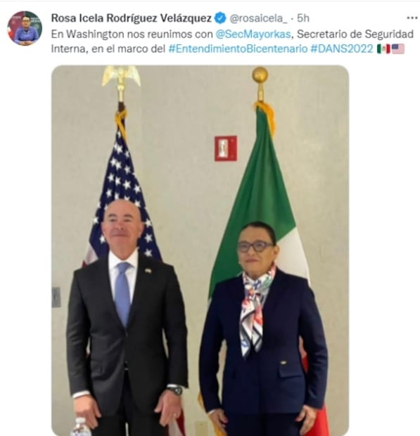 México y EU, obligados a trabajar juntos contra el crimen transnacional: Rosa Icela Rodríguez