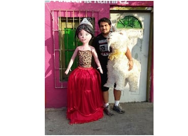 Rubí ya tiene piñata... con todo y chiva