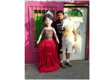 Rubí ya tiene piñata... con todo y chiva