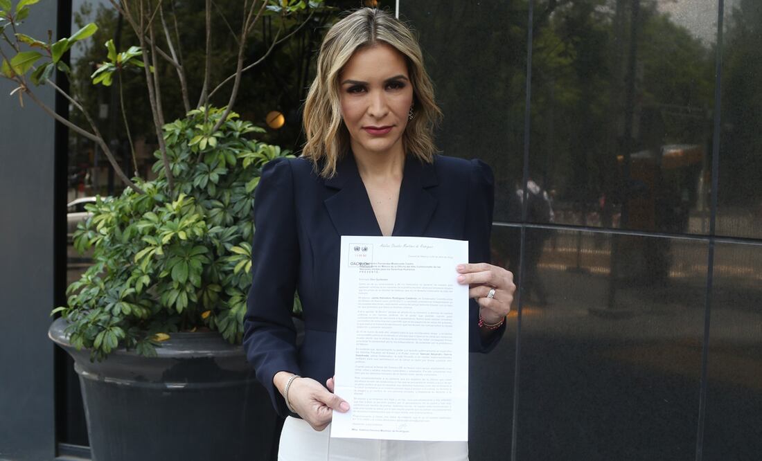 Adalina Dávalos Martínez, pidió a la Oficina en México del Alto Comisionado de la ONU para los Derechos Humanos revisar las condiciones en la que se encuentra “El Bronco”. FOTO: CARLOS MEJIA/EL UNIVERSAL