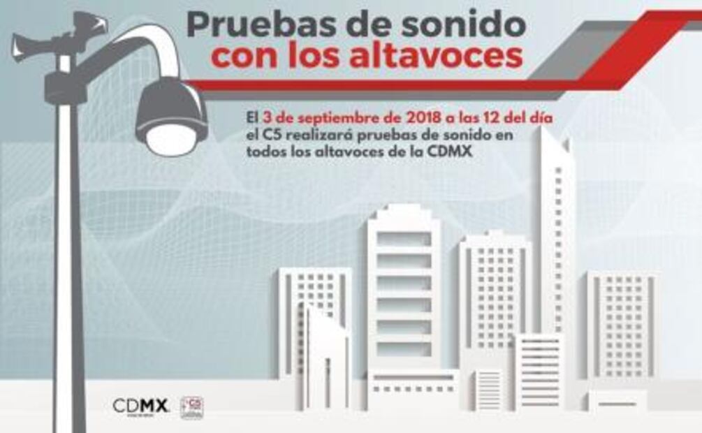 Alistan pruebas de sonido en altavoces de CDMX para el lunes