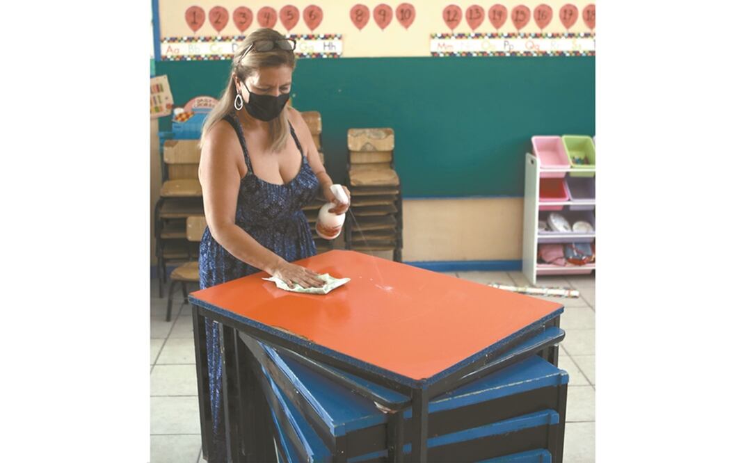 La SEP preveía un regreso de 100% de escuelas básicas. Foto: Christian Torres. EL UNIVERSAL