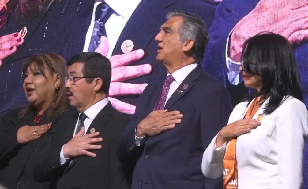 Rector de Universidad Autónoma de Tamaulipas da su primer informe de labores (07/04/2025). Foto: Especial