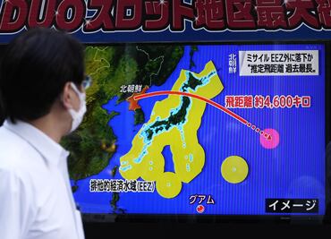 Corea del Norte dispara dos nuevos misiles en "represalia" por ejercicios de EU y Corea del Sur