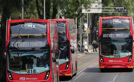 Metrobús suspenderá servicio en 10 estaciones por evento en Reforma, a partir de las 09:30 horas