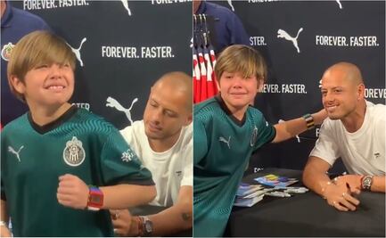 VIDEO: La emotiva reacción de un pequeño fanático al conocer a Chicharito Hernández