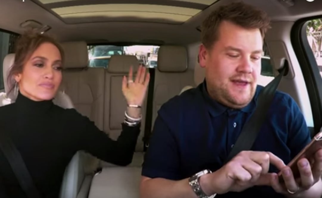 J.Lo dejó que Corden le enviara un mensaje a DiCaprio