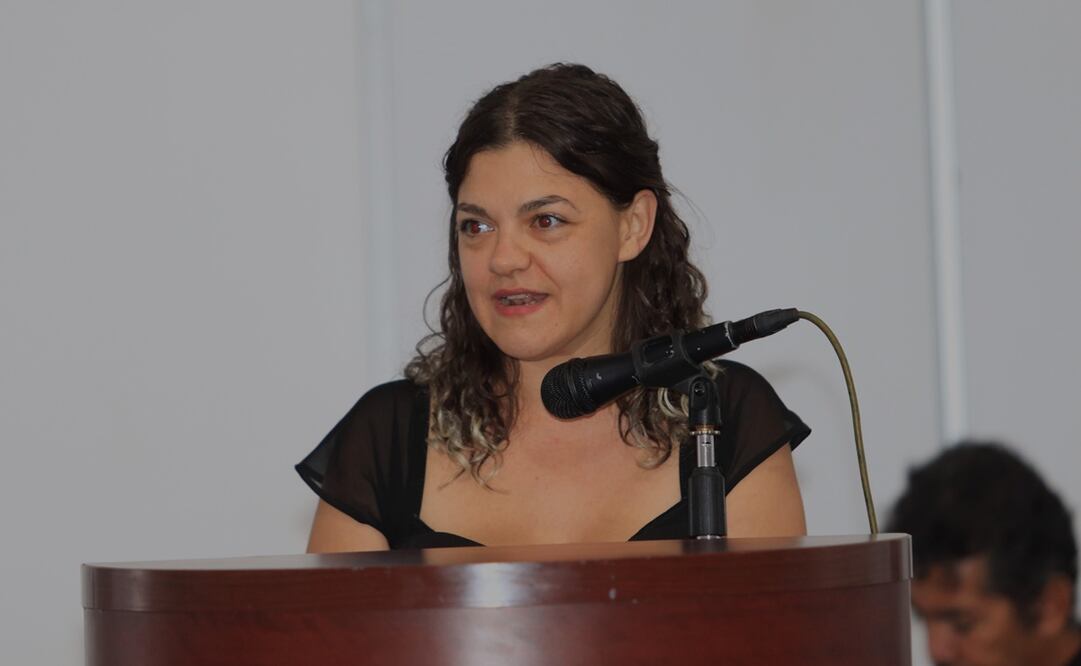 La poeta española participó en la reciente Feria del Libro Monterrey. Foto: FIL Monterrey