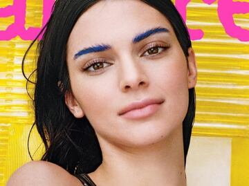 Kendall Jenner impacta con cejas azules para la nueva portada de Allure