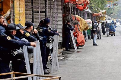Operativo en Tepito, contra ambulantes