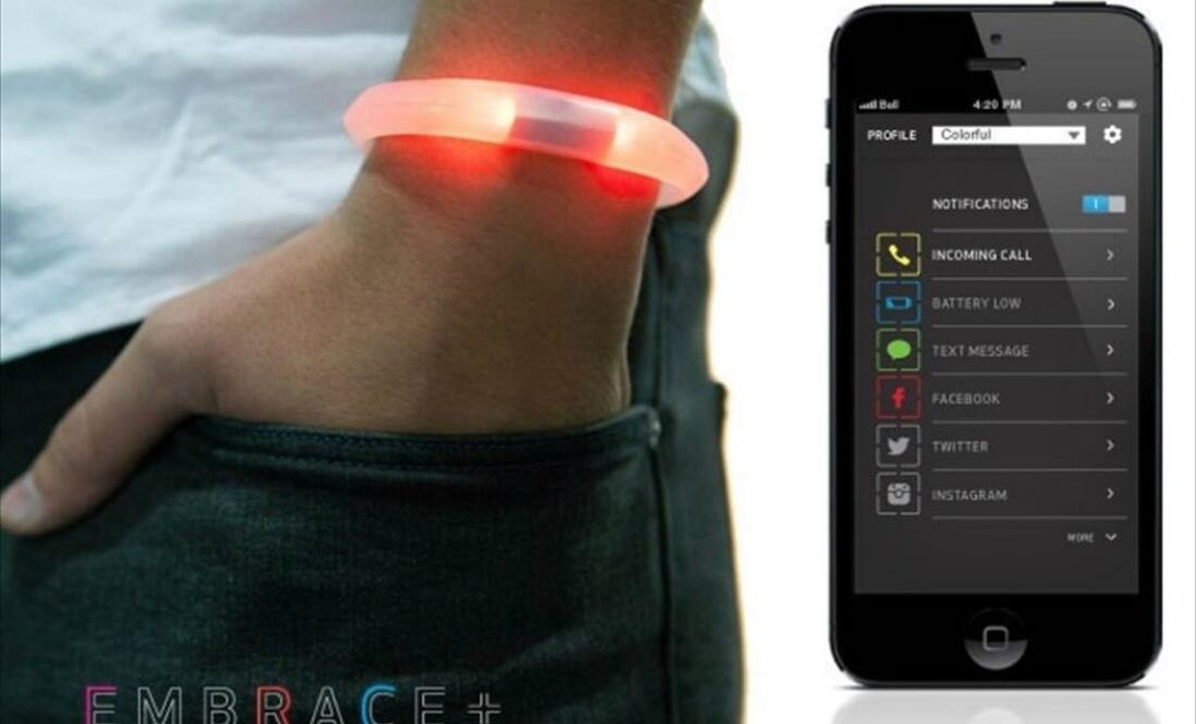 Embrace posee un sensor PPG, que mide el volumen de sangre y otras funciones cardiovasculares