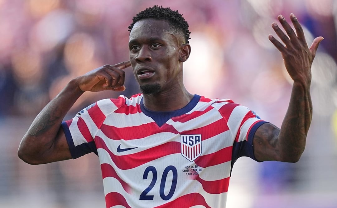 Folarin Balogun con la selección de Estados Unidos, durante el Mundial de 2026 - Foto: AP