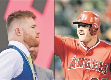 Mike Trout, el beisbolista que mandó a la lona al 'Canelo'