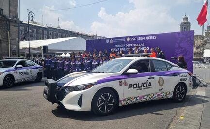 Dan banderazo de salida a patrullas de la nueva Policía de Género de CDMX; estrategia incluirá a 438 policías de proximidad