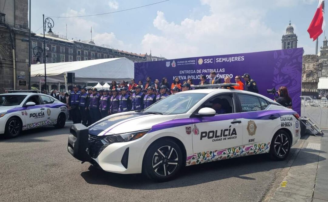 Dan banderazo de salida a patrullas de la nueva Policía de Género de CDMX (25/08/2025). Foto: Frida Sánchez / EL UNIVERSAL