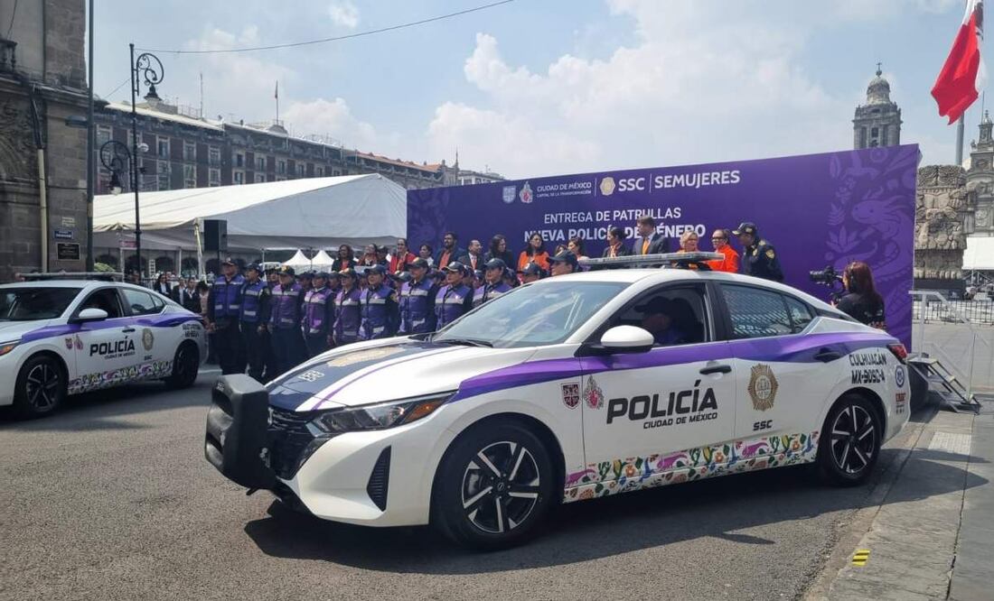 Dan banderazo de salida a patrullas de la nueva Policía de Género de CDMX (25/08/2025). Foto: Frida Sánchez / EL UNIVERSAL