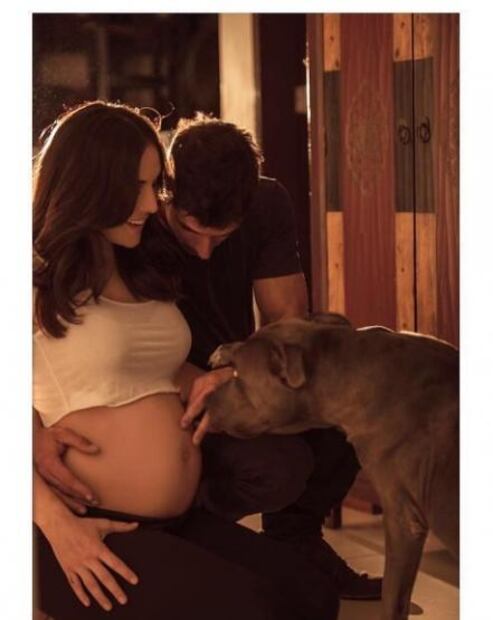 Zuria Vega presume sus 38 semanas de embarazo