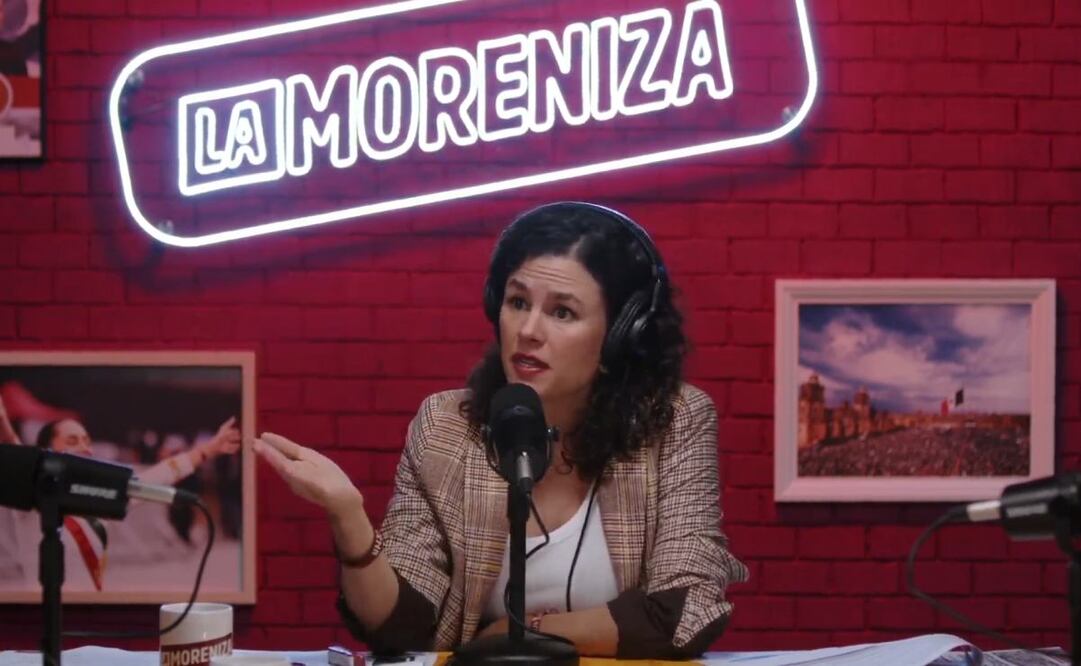 Luisa María Alcalde en el podcast "La Moreniza" el jueves 3 de julio de 2025. Foto: Captura